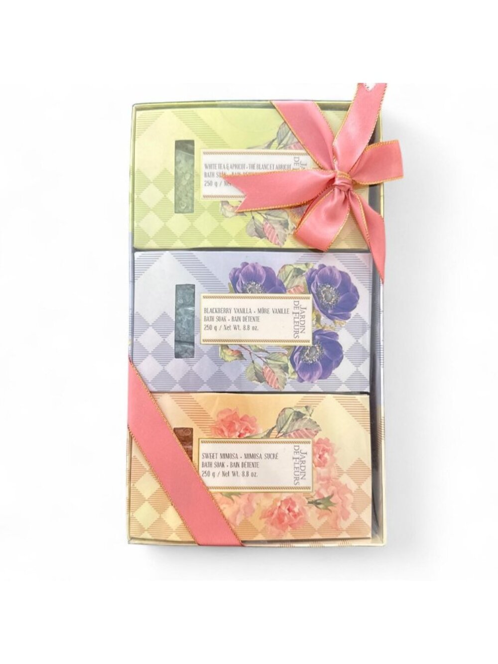 Three Bath Soaks in a box gift box